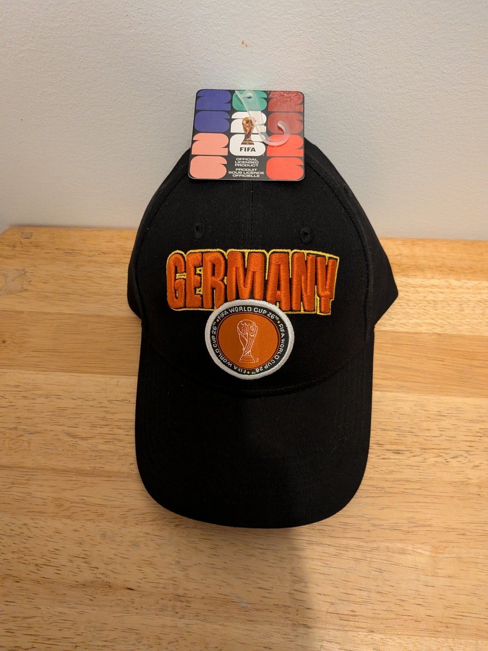 Germany World Cup Black Baseball Cap